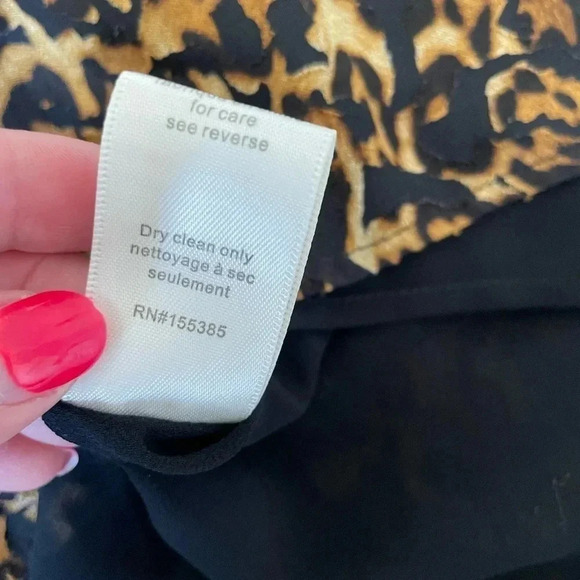 Ronny Kobo leopard tie neck top - Picture 6 of 6